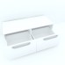 Armonia Comoda alba cu 2 sertare cu maner front MDF Alb Mat